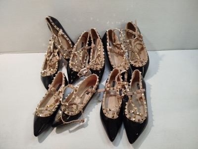 Lot de 5 paires - FERSINI - Ballerines à bout pointu - Style…