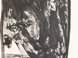 dessin en noir et blanc représentant un vase contenant des fleurs