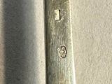a close up of a knife on a table