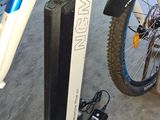 a close up of a bike with a chain on it