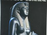 l'image d'une illustration représentant un livre sur lequel figure l'illustration d'une femme égyptienne