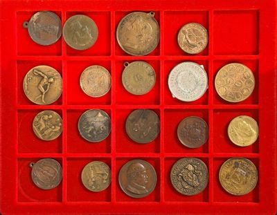 NUMISMATIQUE - FRANCE. Lot de 19 MEDAILLES dont, exposition …