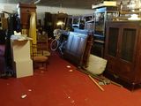 a room with a lot of furniture in it