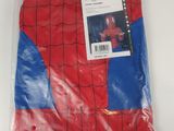 spider - man costume in a plastic bag on a white surface