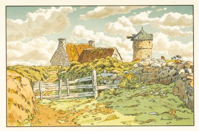 Henri Rivière (1864-1951) - Le vieux moulin à Loguivy. - Photo 1