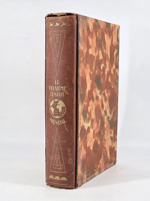 an old book sitting on top of a table next to a white background