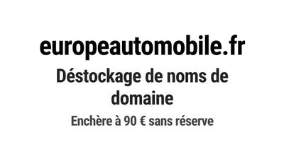 Nom de domaine europeautomobile.