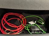 wires and wires in the trunk of a car
