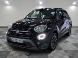 the black fiat suv is parked in a room with a checkered floor