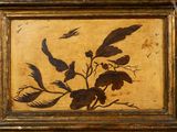 an image of a picture of a bird and flowers in a frame