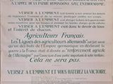 poster on the wall of a restaurant in france with a description of the restaurant ' s name