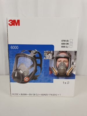 the box of a 3m full facepiece is open and ready to be used