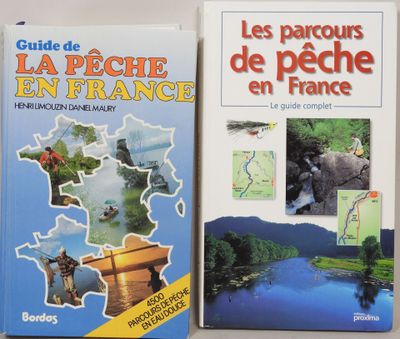 two books on a table with a map of france and a map of france