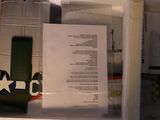 a picture of a model of a plane in a display case