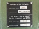 a picture of a sign on the side of a machine