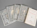 six books of the war diary, including a book with a picture of a soldier