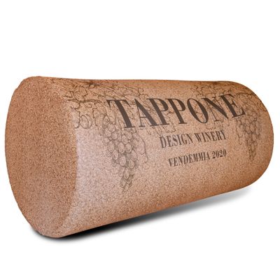 le bouchon d'une bouteille de vin sur lequel est inscrit le mot « tappone »