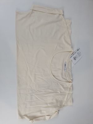 an image of a white t - shirt laying on top of a white table