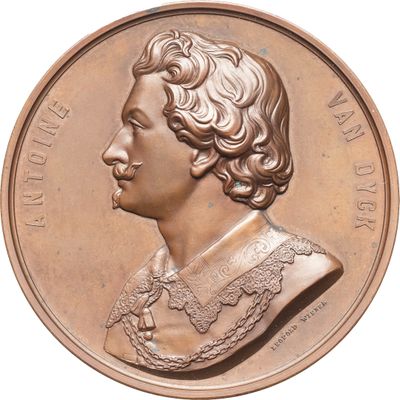 une image montrant un gros plan d'une pièce de monnaie en bronze représentant le visage d'une femme