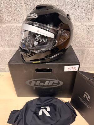 a helmet that is sitting on top of a box