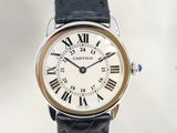 une image d'un gros plan d'une montre-bracelet avec des chiffres romains