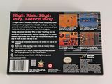the back cover of a video game box with a video game on it
