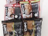 six bags of men ' s underwear sitting on top of a shelf