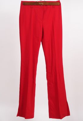 DOLCE & GABBANA Pantalon fluide en laine (94%) framboise écr…
