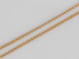 un collier composé d'une chaîne en or 18 carats et d'un pendentif en forme de cœur