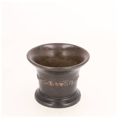 ESPAGNE, XVIe siècle Mortier de forme évasée en bronze patin…