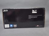 packaging of a black box with a picture of a man riding a horse