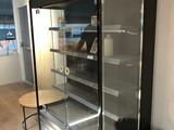 an image of a glass display case in a store
