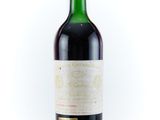 bottle of red wine on a white background