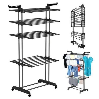 307 / Séchoir à Linge étendoir Pliable Ailes latérales …