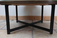 Table basse de forme ronde en citronnier (photo 4)