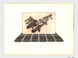 une photo d'une photo d'un clavier d'ordinateur