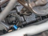 a close up view of the engine of a motorcycle