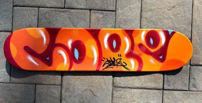 Cope2 (Né en 1968) Art Board Orange bubble, 2022