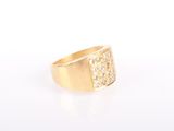 an image of a gold ring with diamonds on a white background