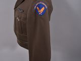 an image of a brown uniform on a mannequin base