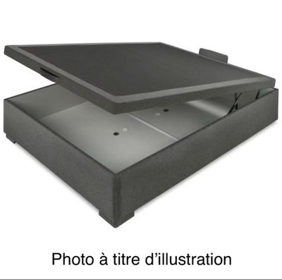 Sommier coffre NIGHTITUDE TOLEDO gris clair 160x200x39,5cm é…