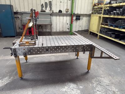 an image of a table made out of metal