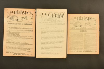 trois brochures consacrées à la vie et à l'époque d'un homme qui a vécu en France