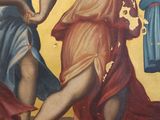 a painting of a group of women dancing in a circle