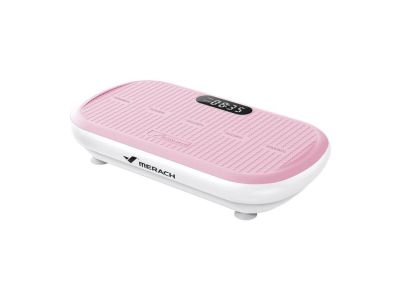 a close up of a pink and white foot massager on a white background