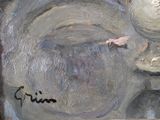 a painting of a bird that is flying in the sky