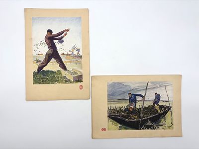 deux photos d'un homme dans un bateau et d'un homme dans un bateau