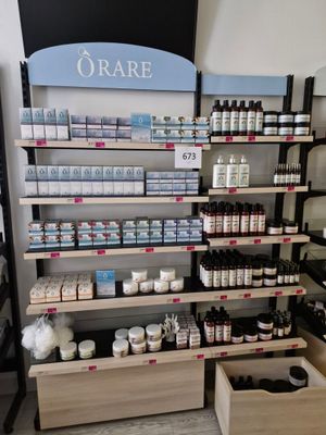 a display of products in a store for sale