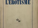 la couverture d'un livre intitulé « L'érotisme »