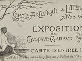 an old advertisement for an exhibition in the woods